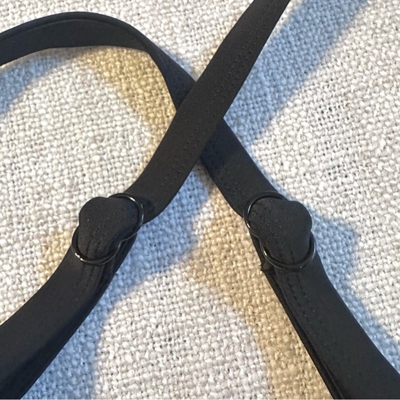 SWIMSUITS FOR ALL Black Mesh Wrap Bandeau Tankini Top Poolside Glamour Plus 20 - Picture 6 of 16